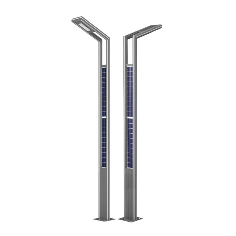 DDK-GN003 Dubbelsidig integrerad solar aluminiumstolpe
