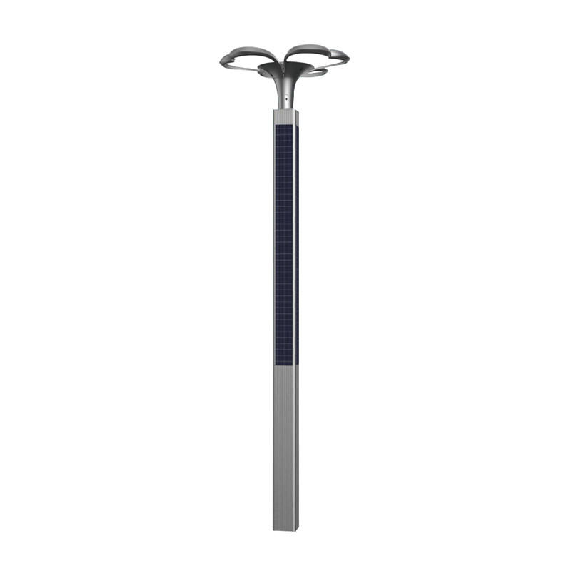 DDK-SG090 fyra sidor integrerad solar aluminiumstolpe