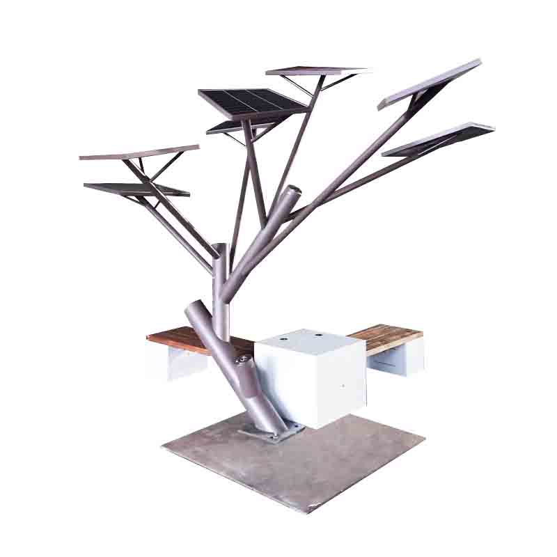 DDK-ST4000 Solar Tree Bänk Utomhusladdningssystem Landskapsbänk